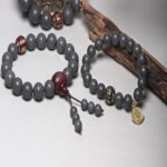 Six Character Truth Incense Grey Buddha Bead String Men's Literary Handheld Rosary Bead String Women's Bracelet-8