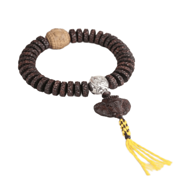 Fragrant Grey Six Words of Truth Rosewood Strings Men's Literature Play Plate Play Bracelet