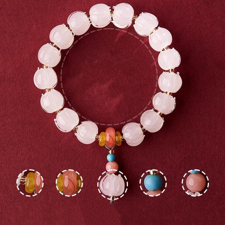 Twilight Mountain Purple Bracelet Ice Clear White Glaze Lotus Bracelet Waking Lion Rouge Snow BFF Buddha Bead Bracelet-8