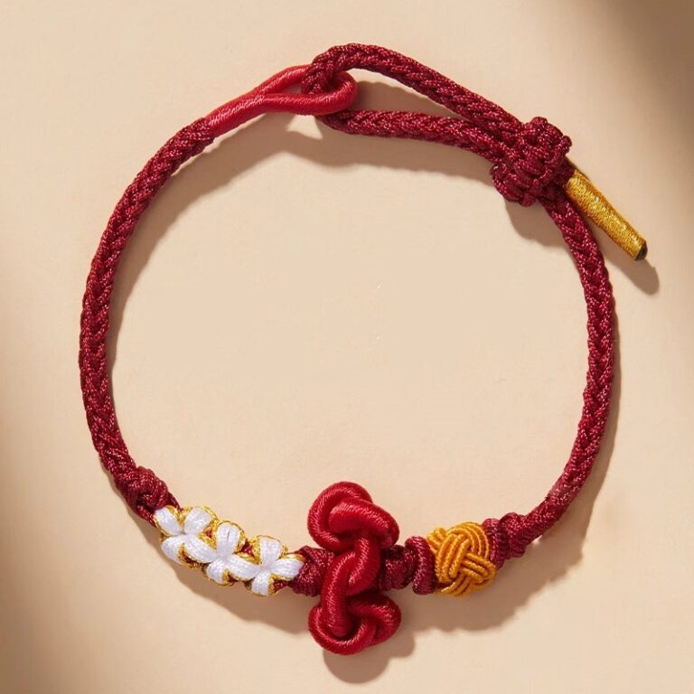 Wenchang Knot Hand Rope Bracelet Bracelet Female Gold List of Exams Lucky Over the Exams to Land Good Luck Gift-6