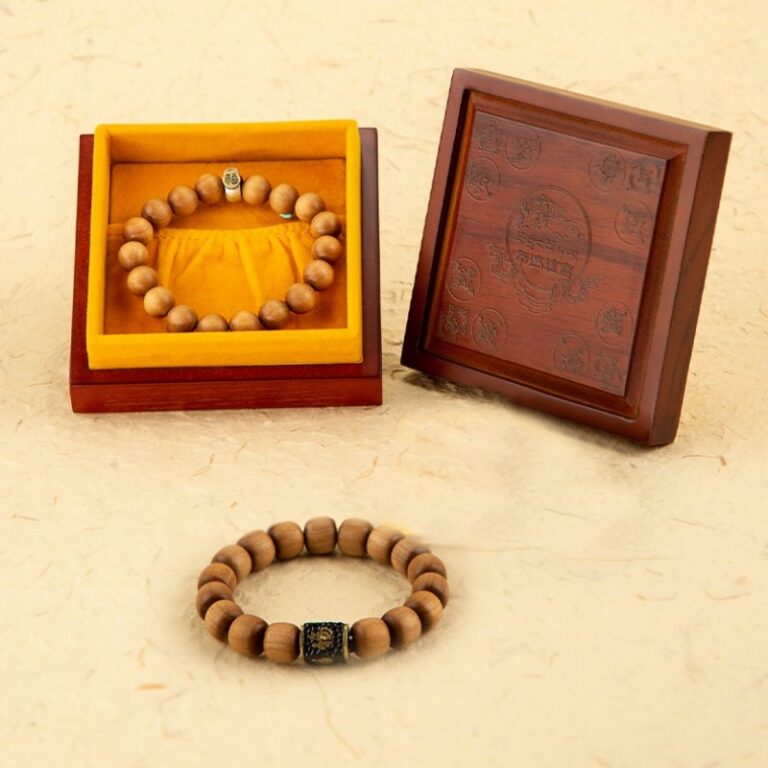 Old Sandalwood Barrel Bead Strings Literature Play Bracelet Men and Women Wooden Buddha Beads Rosary Bracelet-8