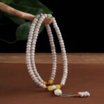 Star Moon Bodhi Strings 108 Bodhi Seeds Literature Play Buddha Beads Handheld Disc Play Men and Women's Necklace Bead Strings-8