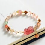 Natural Brave Strawberry Crystal Crystal Bracelet Light Luxury Girls Strings-2