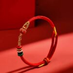 Lunar New Year Red Rope Bracelet Snake Tiger Monkey Tai Sui Hand Rope Hand Woven Rope Amulet Gift 2025-13