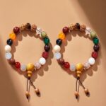 Eighteen Seeds Zodiac 18 Seed Beads Bracelet Eighteen Seeds Bodhi String Female models of cultural toys multi treasure Mid-Autumn Festival Gifts-8