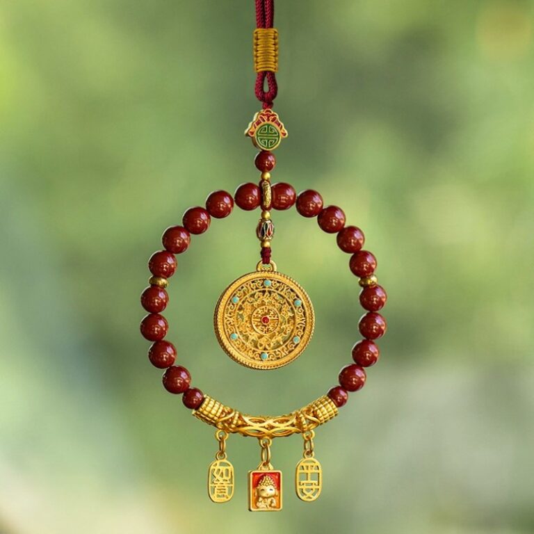 18 Seeds Car Hanging Safe Travelling Eighteen Seeds Pendant Multi Treasure Bodhi Beads-2