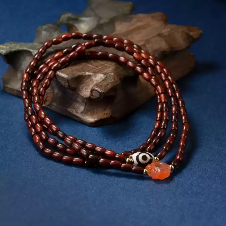 Rosewood String Full of Aventurine Transit Beads Buddha Agate Nanhong Literature Play Wooden men and women Models Bracelet-9