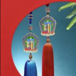 Auspicious eight treasures ten phases from the car pendant car interior car rear view mirror tassel charm premium feeling-8