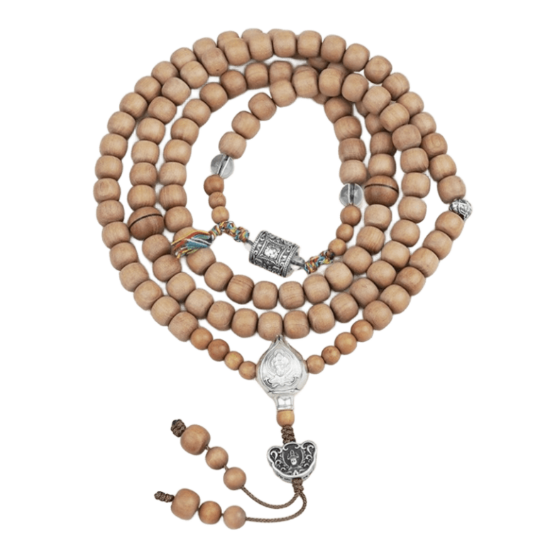 Rosewood Old Mountain Sandalwood White Crystal 108 Cultural and Play Buddha Beads Men and Women Models This Year Bracelet