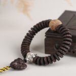 Fragrant Grey Six Words of Truth Rosewood Strings Men's Literature Play Plate Play Bracelet-11