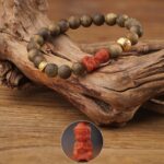 South Red String Men's Buddha Beads Rosary Beads Hand-Held Single-Ring Wooden Play Disc Play Bracelet Female Models-6