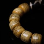 Ox Bone Nine Eyes Tibetan Dzi Bead Strings Lightning Tiger Tooth Fragrance Ash Rosary Buddha Bead Bracelets for Men and Women-8