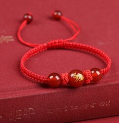 Year of the Dragon Red Rope Bracelet Men and Women Dragon Lunar New Year Hand-Woven Rope Rabbit Ox Horse Sheep Dog Amulet Hand Rope-1