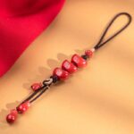 Cinnabar Car Hanging Year of the Dragon Tassel Spike Pendant Car Car Decoration-10