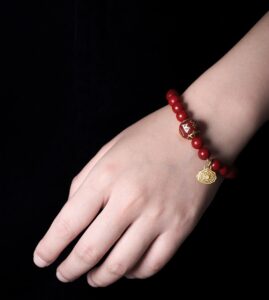 Six Character Truth Red Fragrant Grey Buddha Bead Strings 108 Pieces Men's Cold Arts and Crafts Rosary Bracelet for Women-10