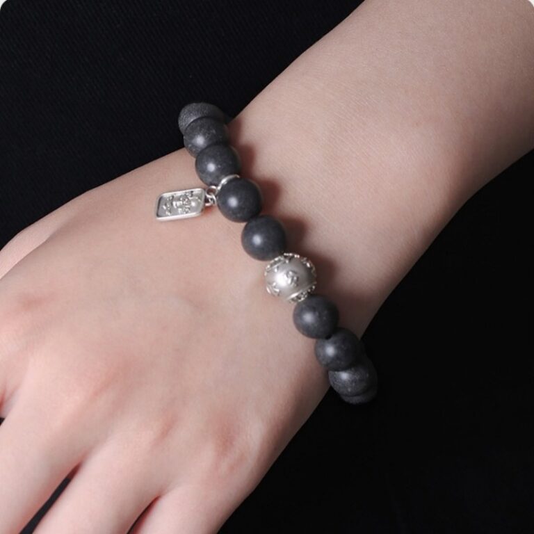 Six Character Truth Incense Grey Buddha Bead String Men's Literary Handheld Rosary Bead String Women's Bracelet-11