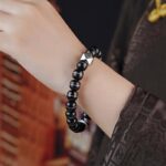 Silver Coconut Three Eyes Dzi Beads Beeswax String Bracelet Men's and Women's Models Spacer Buddha Beads Play Bracelet-10