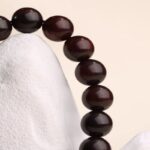 Rosewood Obsidian Eight-Pronged Beads Strings Nanhong Cinnabar Transit Beads Bracelet Wooden Plaything-9