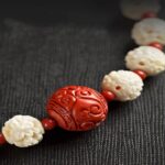 Carved cow bone 108 rosaries museum memorial gift for girlfriend wife girlfriend birthday gift-9