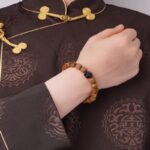 Silver Ox Bone Rosewood String Running Ring Tibetan Ethnic Style Beaded Transit Beads Women's Bracelet-10