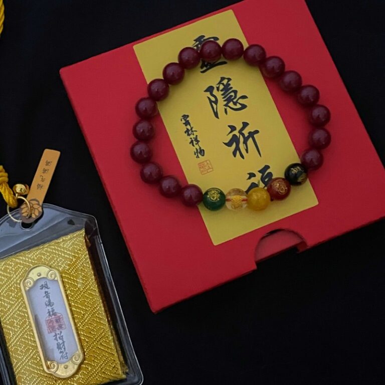 Cinnabar String Bracelet Official Flagship Shop Natural Female Genuine Original Ore Agate Transit Beads Men's Models Five Road God of Wealth-11