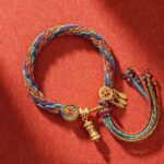 Tibetan Braided Hand Rope Six Character Truth of the Year Hand-woven Cotton Thread Ethnic Style Bracelets for Men and Women-11