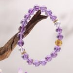 Amethyst Bracelet Purple Dreamy Niche Designs For Girlfriend Single Loop Women's Transfer Beads String-8