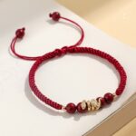 Year of the Snake Bracelet Snake Cinnabar Amulet Transit Red Rope Hand-Woven Peaceful Hand Rope-2