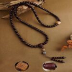 Small-leaf red sandalwood old mountain sandalwood six words of truth 108 beads strings text disc to play Nenbutsu beads men and women models-12