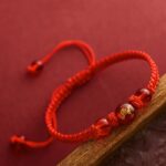 Year of the Dragon Red Rope Bracelet Men and Women Dragon Lunar New Year Hand-Woven Rope Rabbit Ox Horse Sheep Dog Amulet Hand Rope-14