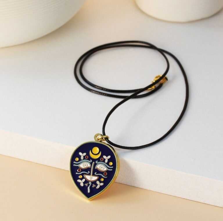 Tibetan Opera Mask Necklace Tibetan Souvenirs Personality Tide Men Summer Light Luxury Niche Design Pendant Pendant-14