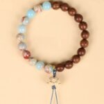 Shoushan Stone Bracelet Female Rosewood Peach Wood Lotus Flower Disc Play Bracelet Male Incense Wood Literature Play Buddha Bead String-13