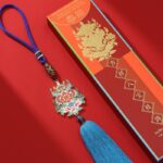 Auspicious eight treasures ten phases from the car pendant car interior car rear view mirror tassel charm premium feeling-12