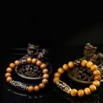 Ox Bone Nine Eyes Tibetan Dzi Bead Strings Lightning Tiger Tooth Fragrance Ash Rosary Buddha Bead Bracelets for Men and Women-13