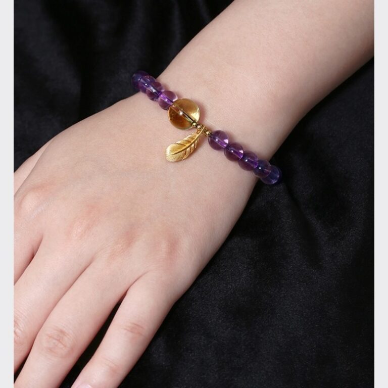 Amethyst Bracelet Beckon Fortune Cat Brave String to Send Girlfriend Birthday Gift This Year String Jewellery-13