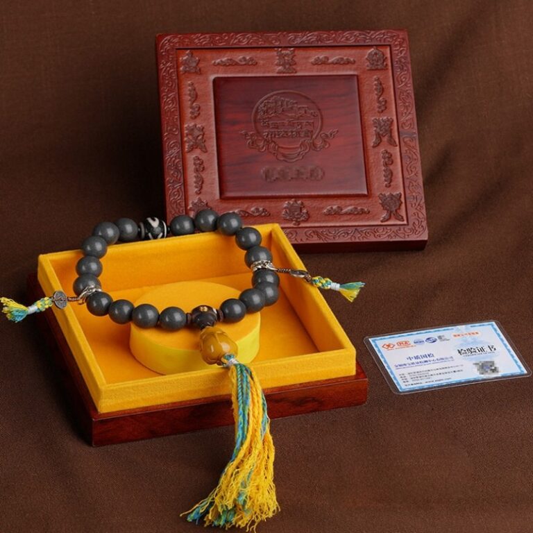 Tiger Tooth Dzi Bead Incense Grey Buddha Bead String Tibetan Handheld Rosary Men and Women Literature Disc Play Bracelet-13