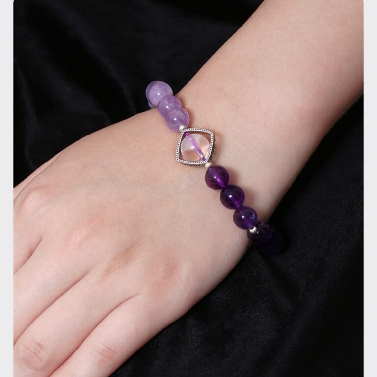 Amethyst Bracelet Beckon Fortune Cat Brave String to Send Girlfriend Birthday Gift This Year String Jewellery-14