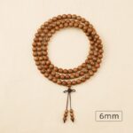 Old Mountain Sandalwood Strings 108 Indian Old Mountain Sandalwood Sinking Necklace Women's Bracelet Men's Black Flesh Buddha Beads-14