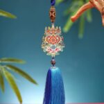 Auspicious eight treasures ten phases from the car pendant car interior car rear view mirror tassel charm premium feeling-14