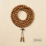 Old Mountain Sandalwood Strings 108 Indian Old Mountain Sandalwood Sinking Necklace Women's Bracelet Men's Black Flesh Buddha Beads-15