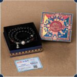 Three-eyed Dzi Bead Strings Black Onyx Buddha Beads Bracelet Playing Disc Playing Handheld Rosary Male Models-15