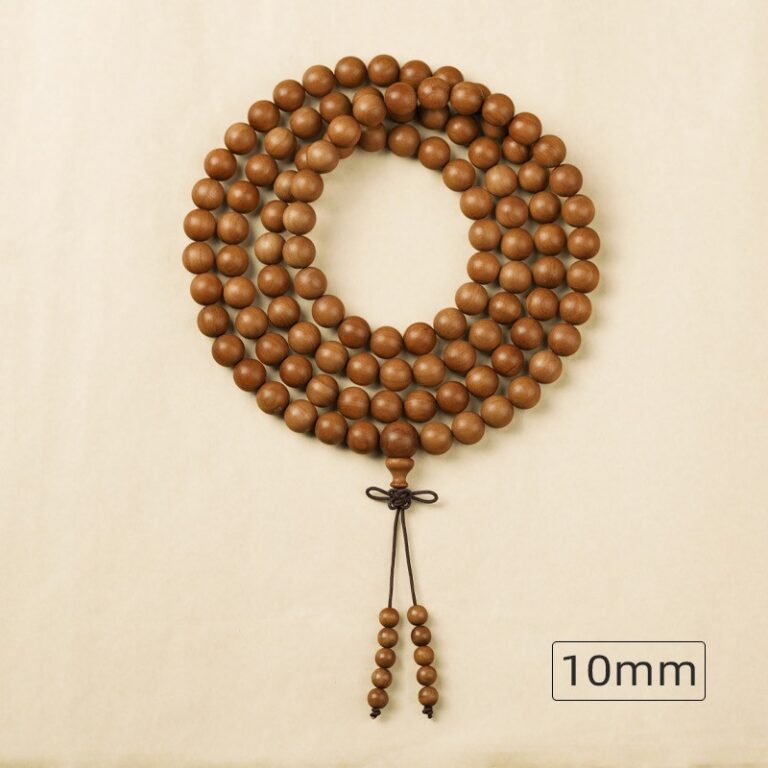 Old Mountain Sandalwood Strings 108 Indian Old Mountain Sandalwood Sinking Necklace Women's Bracelet Men's Black Flesh Buddha Beads-16