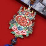 Auspicious eight treasures ten phases from the car pendant car interior car rear view mirror tassel charm premium feeling-15