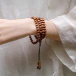 Old Mountain Sandalwood Strings 108 Indian Old Mountain Sandalwood Sinking Necklace Women's Bracelet Men's Black Flesh Buddha Beads-18