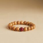 New Chinese Style Peachwood Strings Women's Buddhist Beads Peachwood Body Protector Bracelet Meditation Lotus String Cinnabar Transit Beads Men's-12